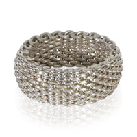 Tiffany & Co. Sterling Silver Somerset Mesh Ring