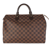 Louis Vuitton Damier Ebene Canvas Speedy 35 Handbag id
