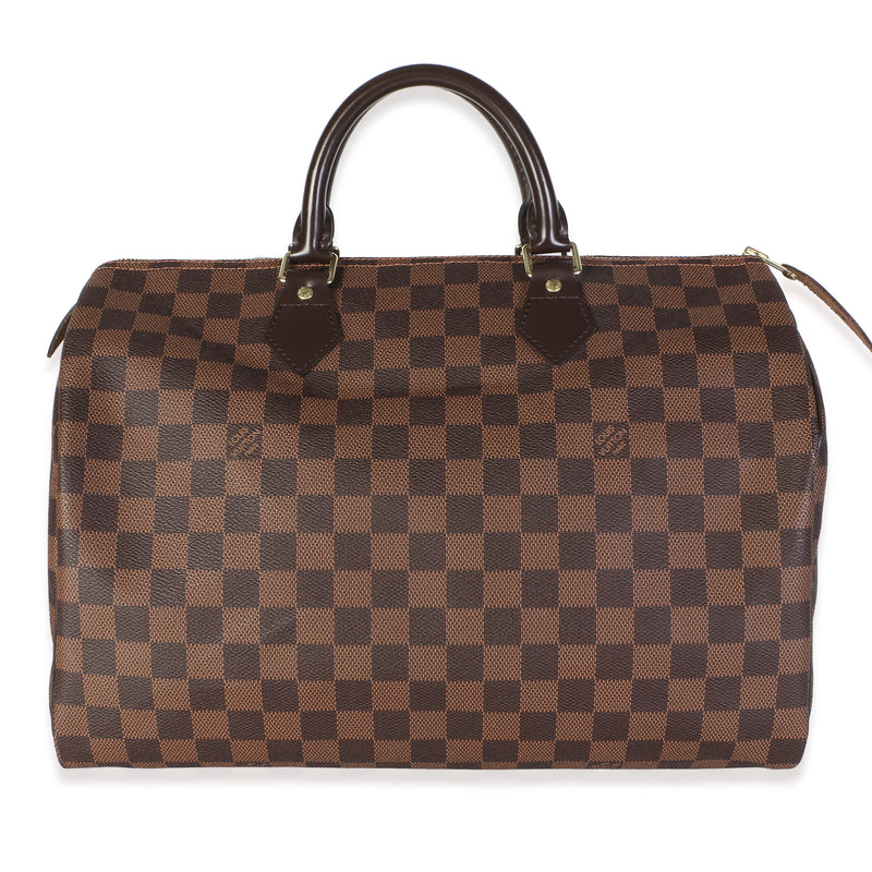 Louis Vuitton Damier Ebene Canvas Speedy 35 Handbag id