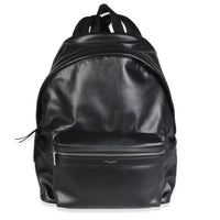 Saint Laurent Black Matte Leather City Backpack Handbag id