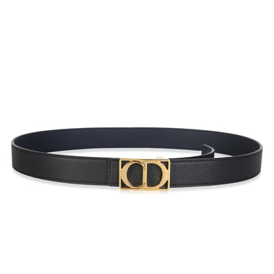 Christian Dior Navy Calfskin 30 Montaigne Belt 105/42 id
