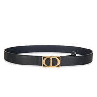 Christian Dior Navy Calfskin 30 Montaigne Belt 105/42 id