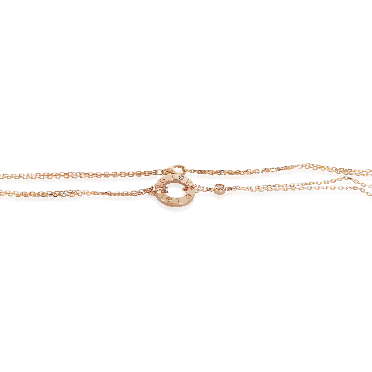 Cartier Rose Gold Diamond Love Necklace 2