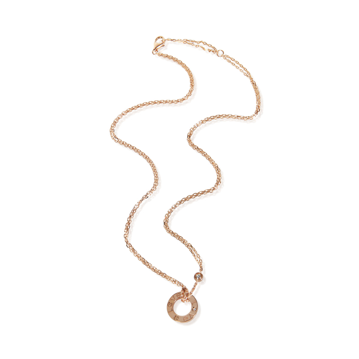 Cartier Rose Gold Diamond Love Necklace 3