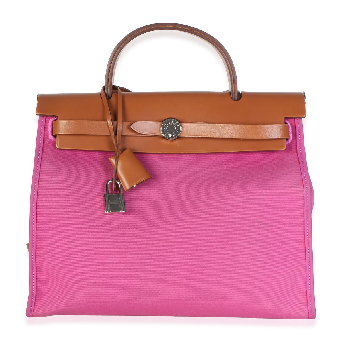 Hermès Magnolia Fauve Vache Hunter Toile Herbag Zip 31 PM Handbag id