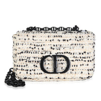 Christian Dior Light Pink Multicolor Tweed Small Caro Chain Bag Handbag id