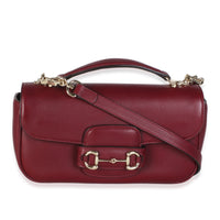 Gucci Rosso Ancora Arabella Calfskin Soft Horsebit 1955 Small Top Handle Bag Handbag id