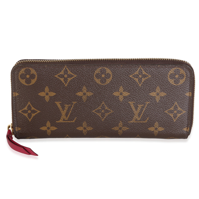Louis Vuitton Fuchsia Monogram Canvas Clemence Wallet Wallet id
