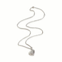 John Hardy Sterling Silver Diamond Pebble Heart Pendant 3