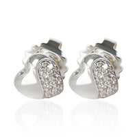 John Hardy Sterling Silver Diamond Pebble Heart Earrings 2
