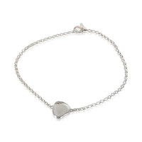 John Hardy Sterling Silver Diamond Pebble Heart Bracelet fv