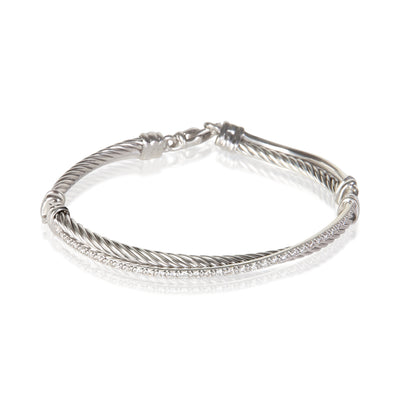 David Yurman Sterling Silver Crossover Bracelet fv