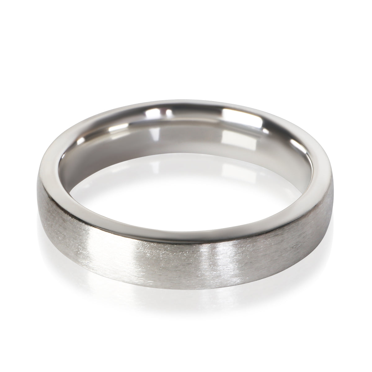 Tiffany & Co. Platinum Brushed Finish 5mm Tiffany Forever Wedding Band 4
