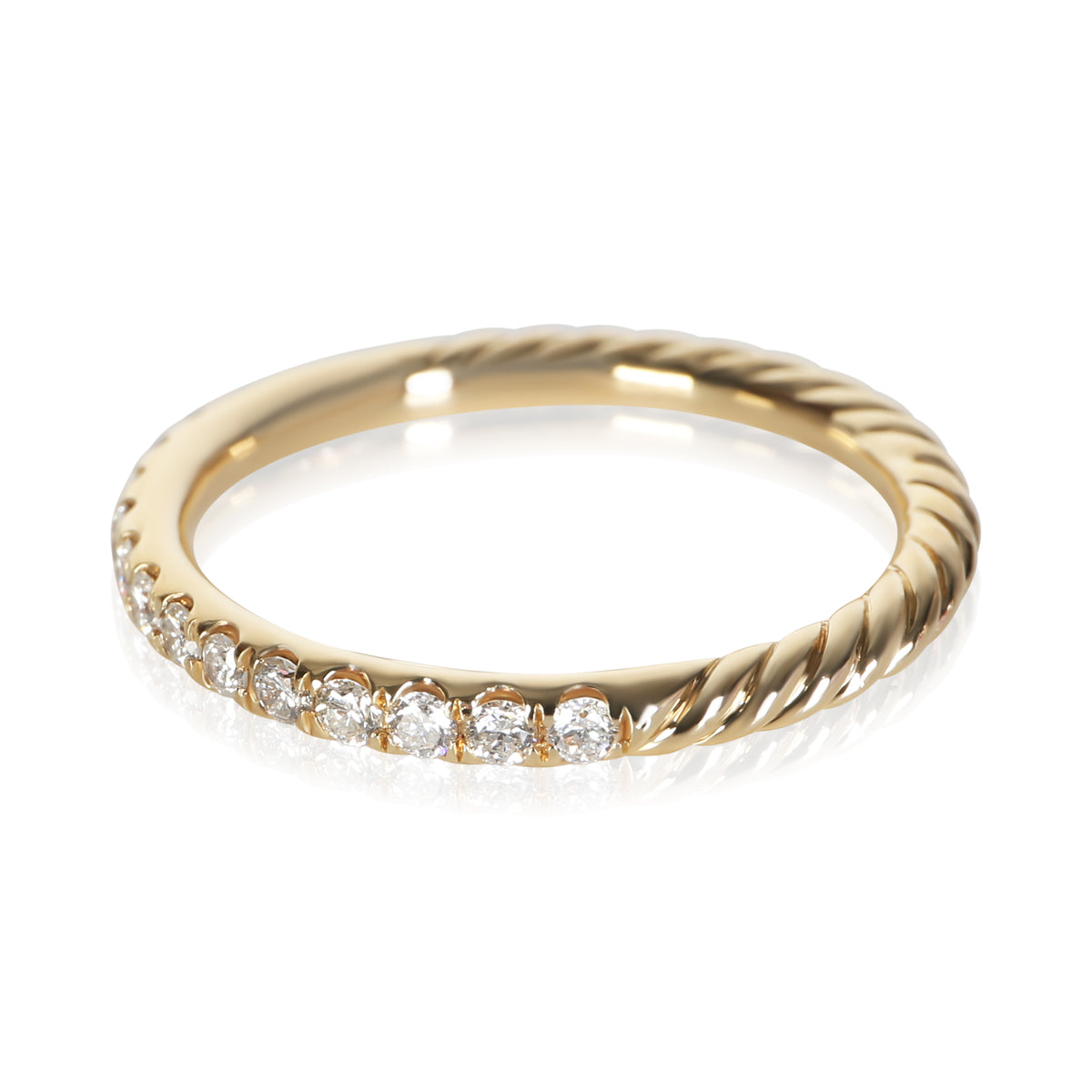 David Yurman Yellow Gold Diamond Eden Band 2
