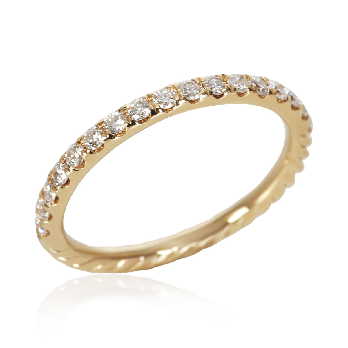 David Yurman Yellow Gold Diamond Eden Band 4