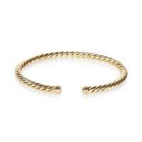 David Yurman Yellow Gold 4mm Cable Flex Bracelet 3