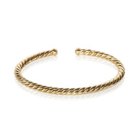 David Yurman Yellow Gold 4mm Cable Flex Bracelet fv