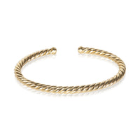 David Yurman Yellow Gold 4mm Cable Flex Bracelet fv
