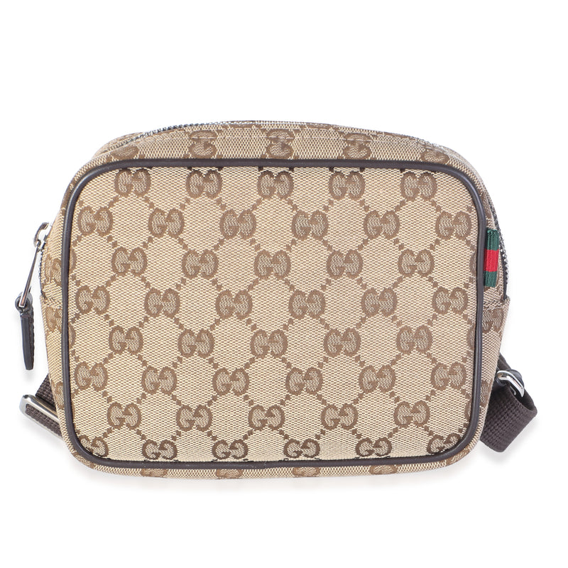 Gucci Beige GG Canvas Mini Camera Crossbody Bag Handbag id