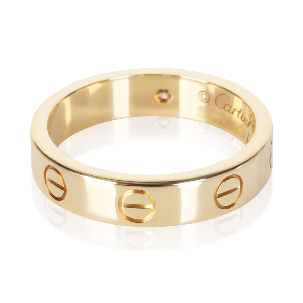 Cartier Yellow Gold Diamond Small Model Love Ring 3