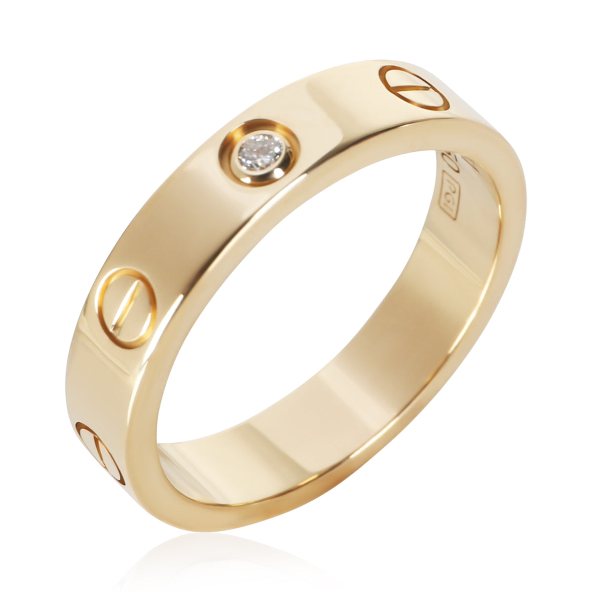 Cartier Yellow Gold Diamond Small Model Love Ring 4