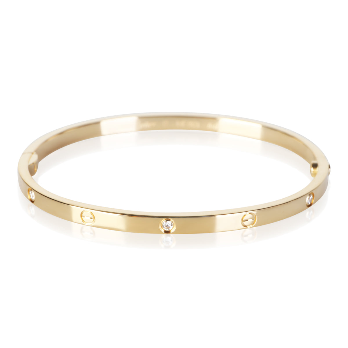 Cartier Yellow Gold Diamond Small Model Love Bracelet 2