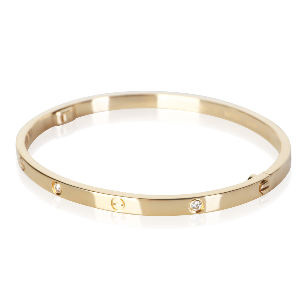 Cartier Yellow Gold Diamond Small Model Love Bracelet 3