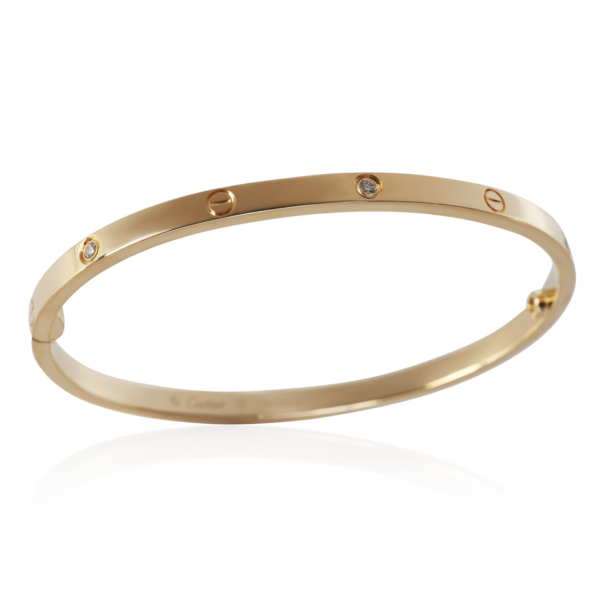 Cartier Yellow Gold Diamond Small Model Love Bracelet 5