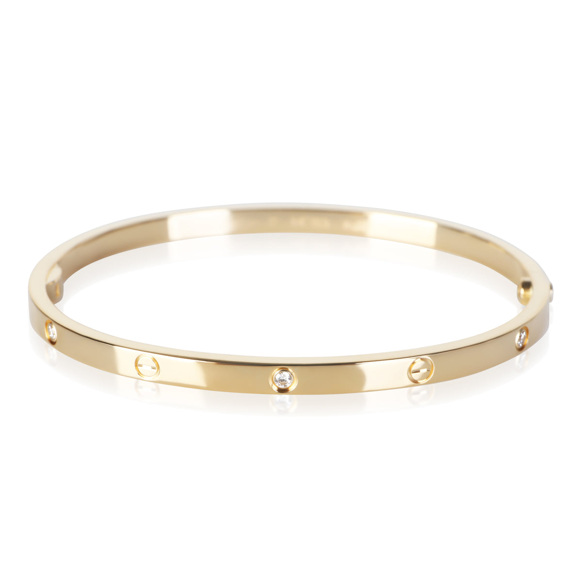Cartier Yellow Gold Diamond Small Model Love Bracelet fv