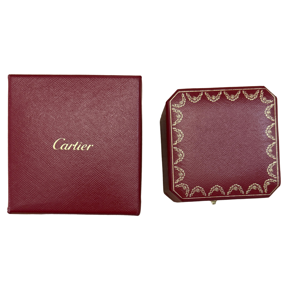 Cartier White Gold Classic Trinity Ring box