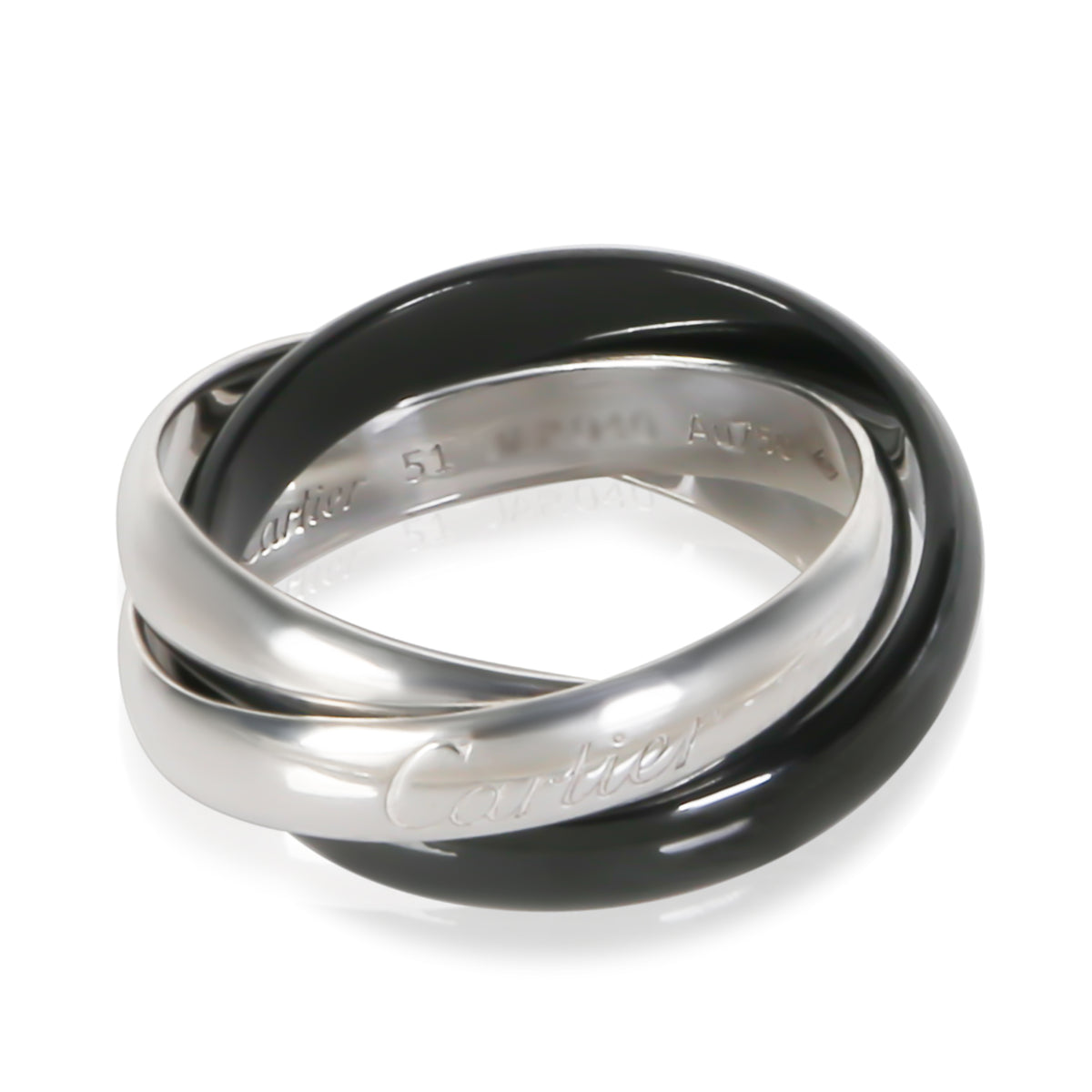 Cartier White Gold Classic Trinity Ring fv