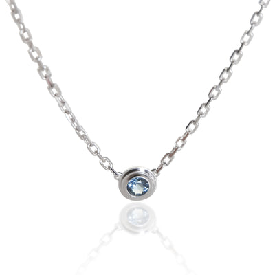 Cartier White Gold Sapphire D'amour Pendant fv