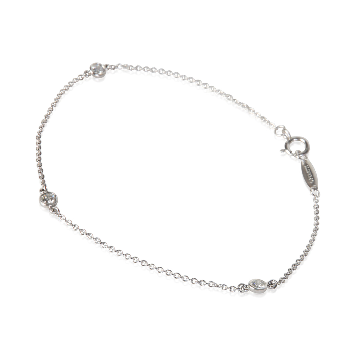 Tiffany & Co. Platinum Diamond Elsa Peretti Diamond By The Yard Bracelet 2