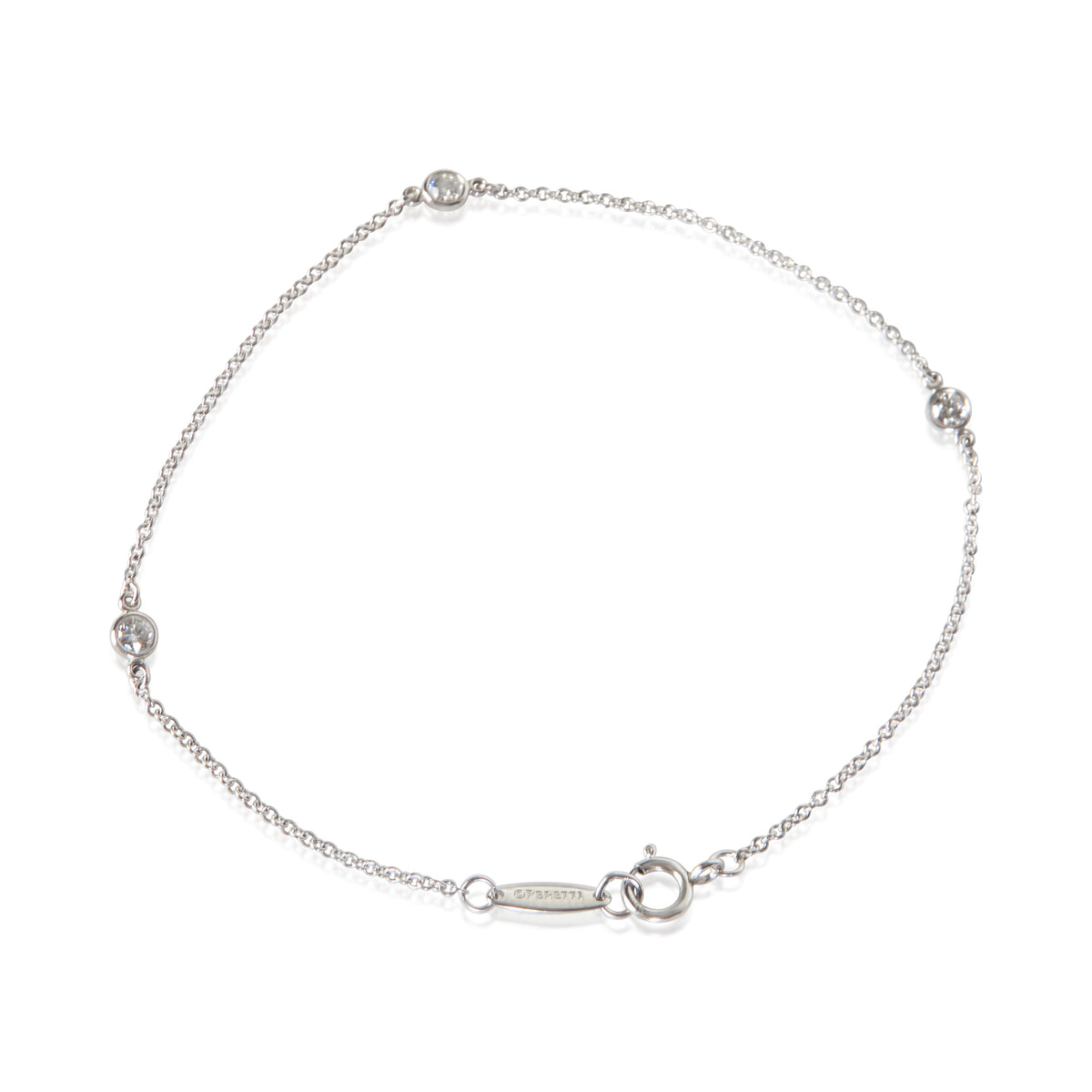 Tiffany & Co. Platinum Diamond Elsa Peretti Diamond By The Yard Bracelet 3