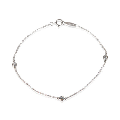 Tiffany & Co. Platinum Diamond Elsa Peretti Diamond By The Yard Bracelet fv