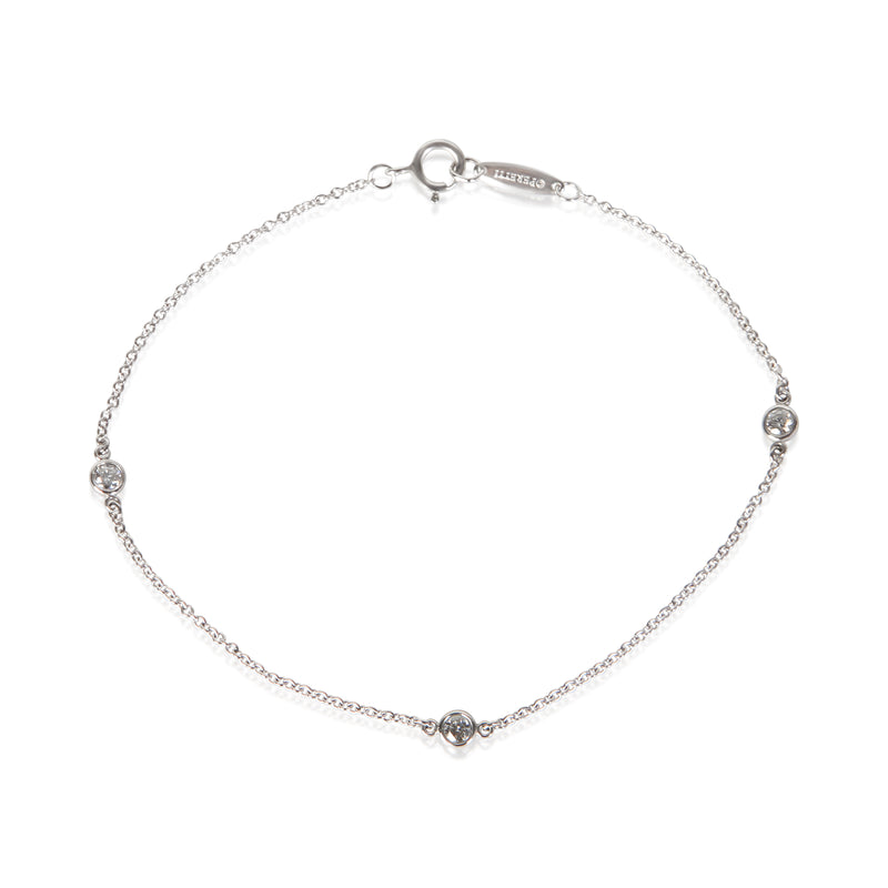Tiffany & Co. Platinum Diamond Elsa Peretti Diamond By The Yard Bracelet fv