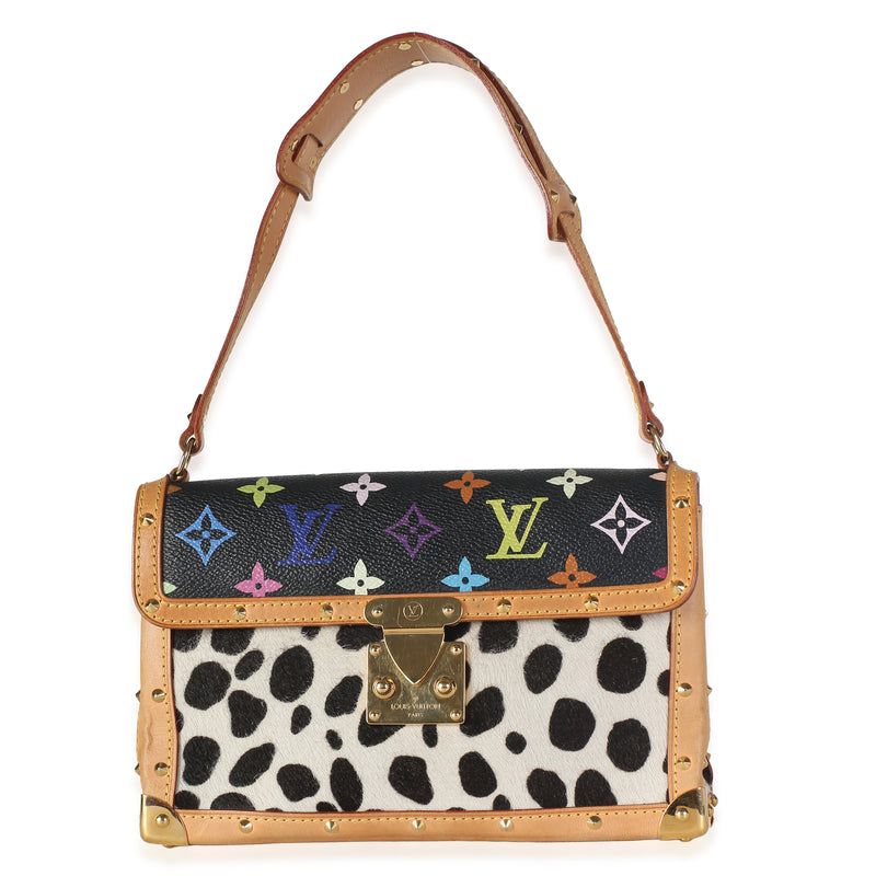 Louis Vuitton x Takashi Murakami Multicolor Monogram Canvas Pony Hair Dalmatian Handbag id