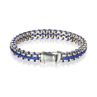 David Yurman Sterling Silver Woven Box Chain Bracelet 3