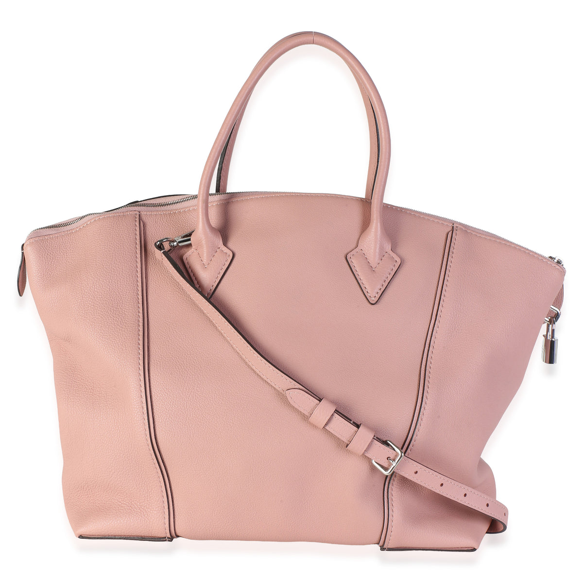 Louis Vuitton Magnolia Pink Soft Taurillon Lockit MM Handbag 4