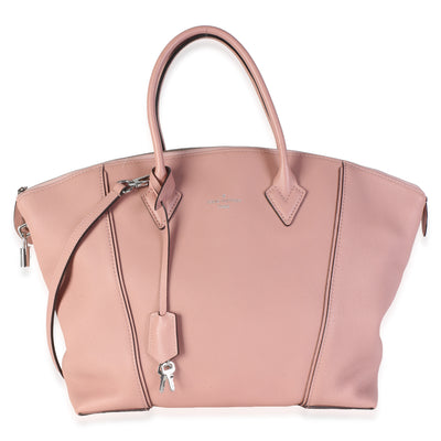 Louis Vuitton Magnolia Pink Soft Taurillon Lockit MM Handbag fv