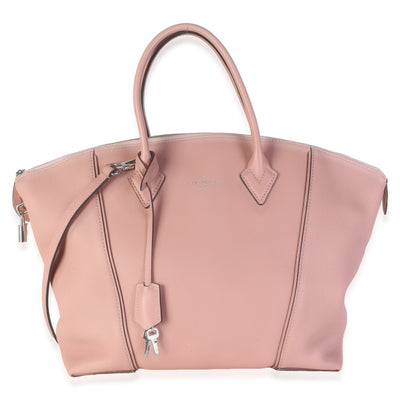 Louis Vuitton Magnolia Pink Soft Taurillon Lockit MM Handbag id