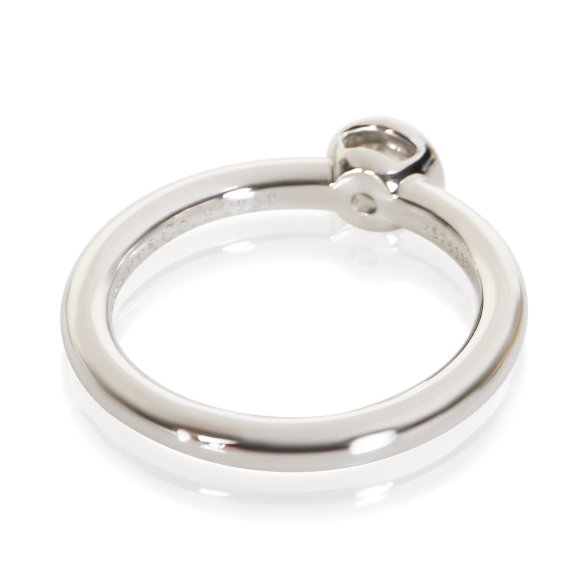 Tiffany & Co. 0.38 ct Round Brilliant Diamond Bezet Solitaire Engagement Ring 3