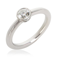 Tiffany & Co. 0.38 ct Round Brilliant Diamond Bezet Solitaire Engagement Ring 4