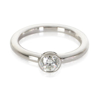 Tiffany & Co. 0.38 ct Round Brilliant Diamond Bezet Solitaire Engagement Ring fv