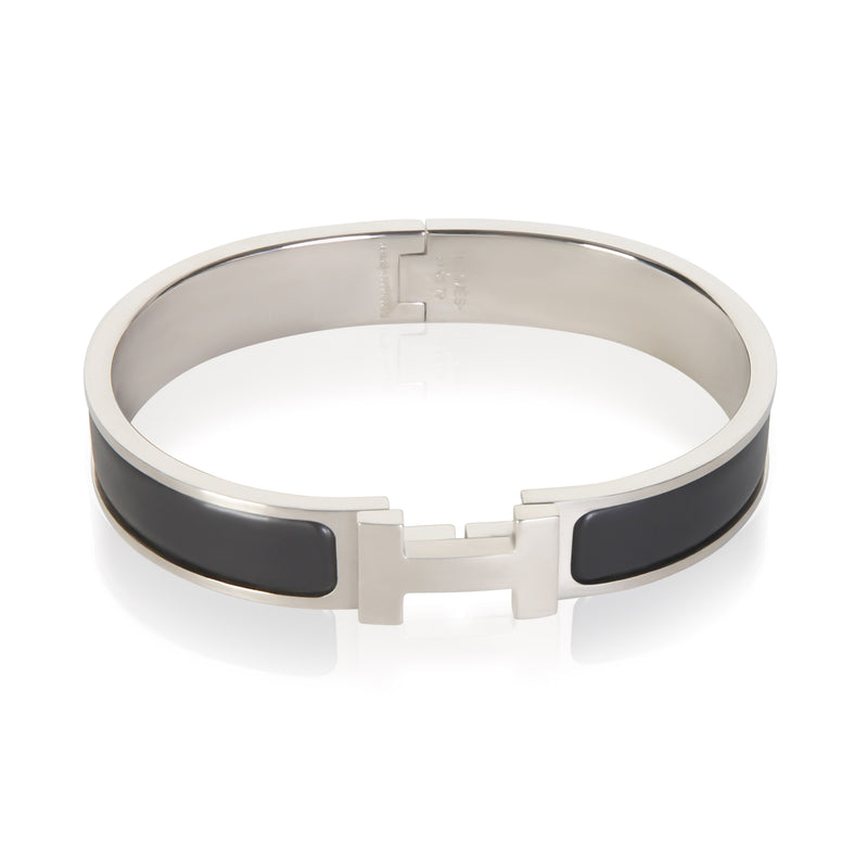 Hermès Clic HH In Noir Mat Bracelet fv