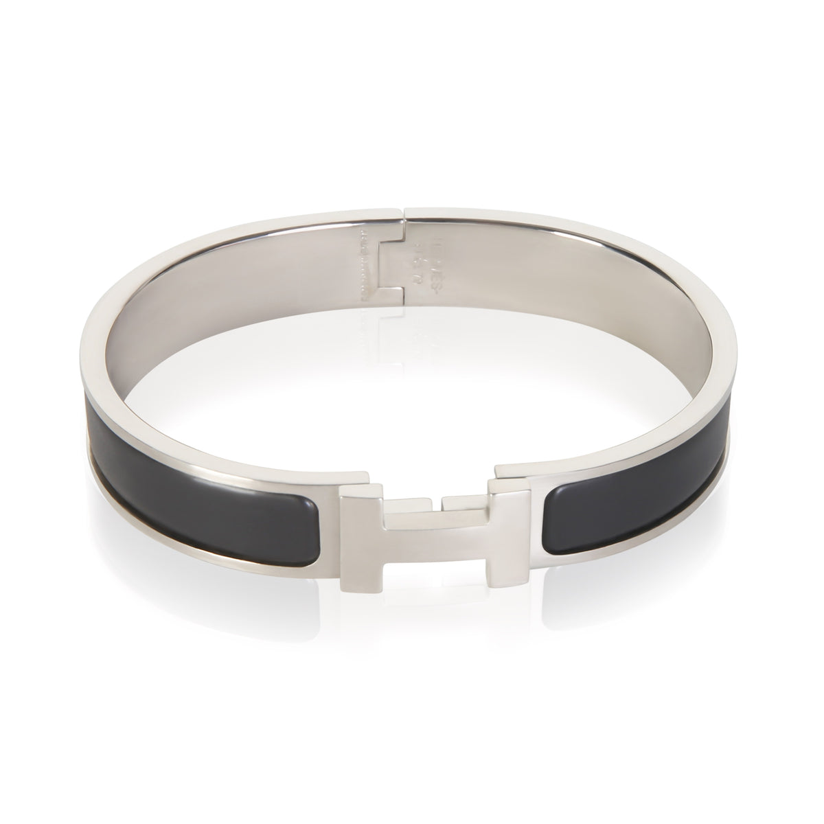 Hermès Clic HH In Noir Mat Bracelet fv