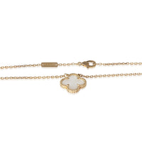 Van Cleef & Arpels Yellow Gold Mother Of Pearl Vintage Alhambra Pendant 2