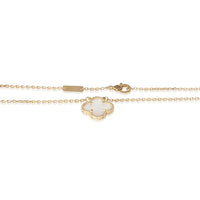 Van Cleef & Arpels Yellow Gold Mother Of Pearl Vintage Alhambra Pendant 4