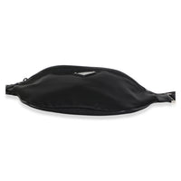 Prada Black Re Nylon Saffiano Logo Plate Belt Bag Handbag 6