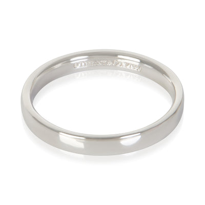 Tiffany & Co. Platinum 3mm Flat Wedding Band fv